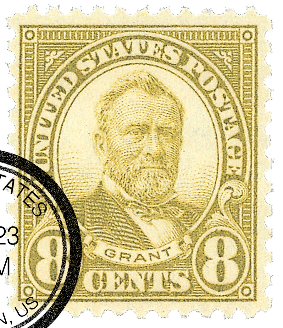 640 - 1927 8c Ulysses S. Grant, Olive Green, Perf. 11x10.5