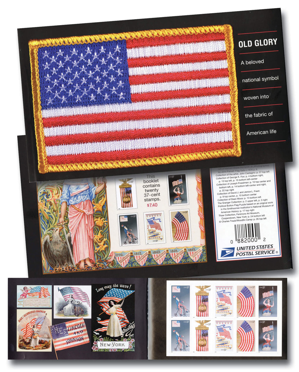 BK294 - 2003 37c Old Glory, Booklet of 20 Stamps - Mystic Stamp