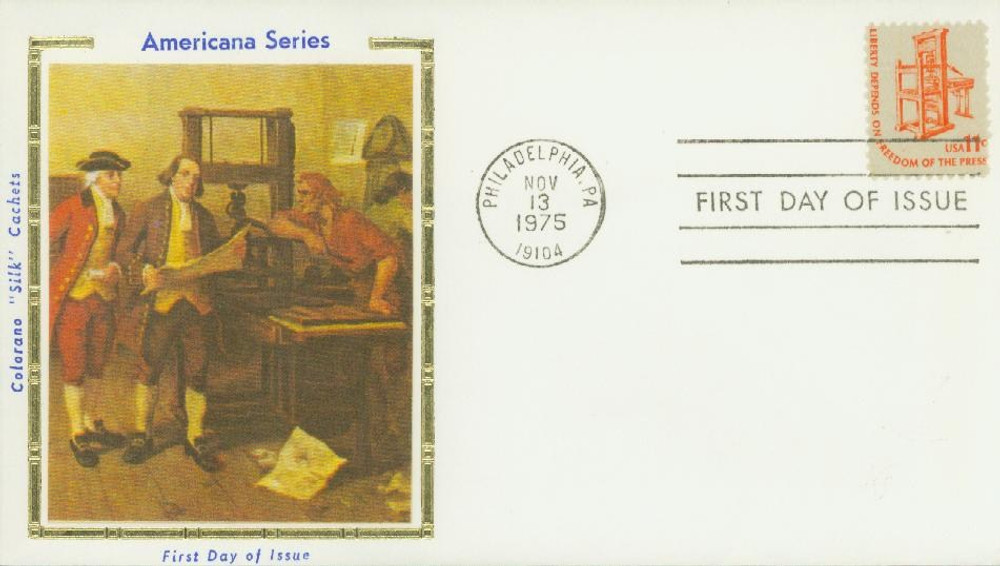 305392 -- Colorano Silk First Day Cover -- First Day Cover