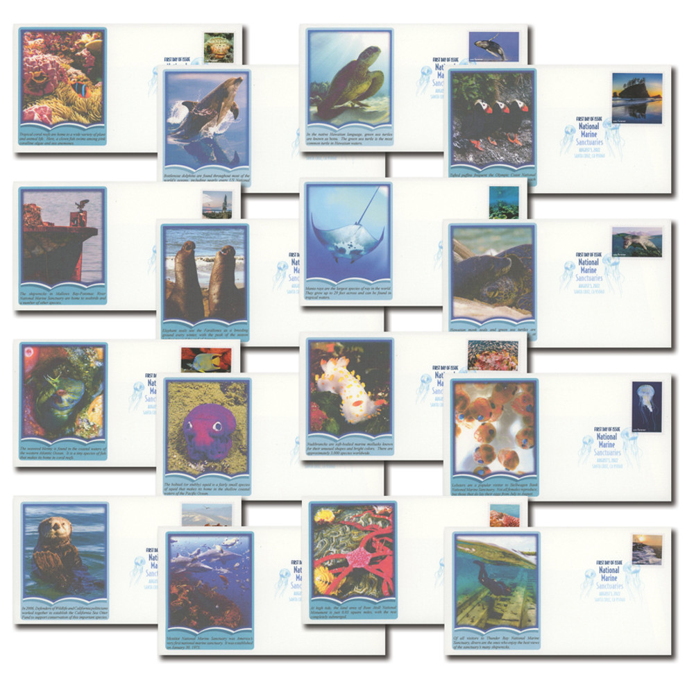 32 Forever USA Stamps National Marine Sanctuaries ( 2 Sheets ) US First Class St