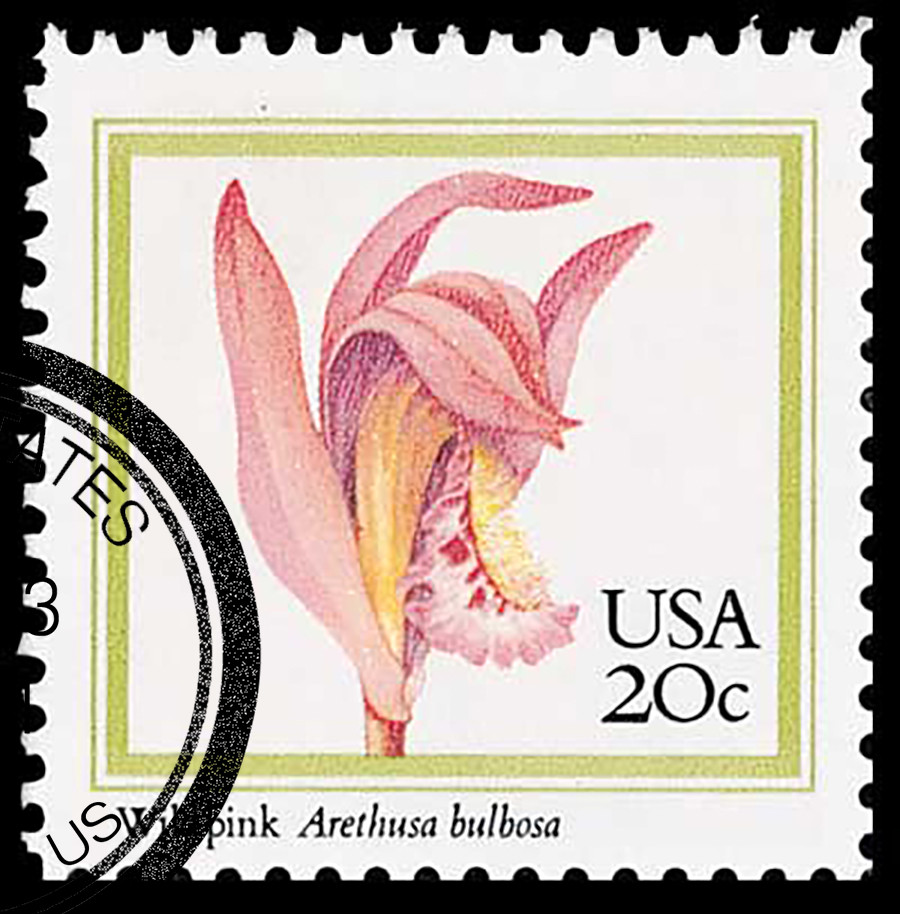 2076 - 1984 20c Orchids: Wild Pink - Mystic Stamp Company