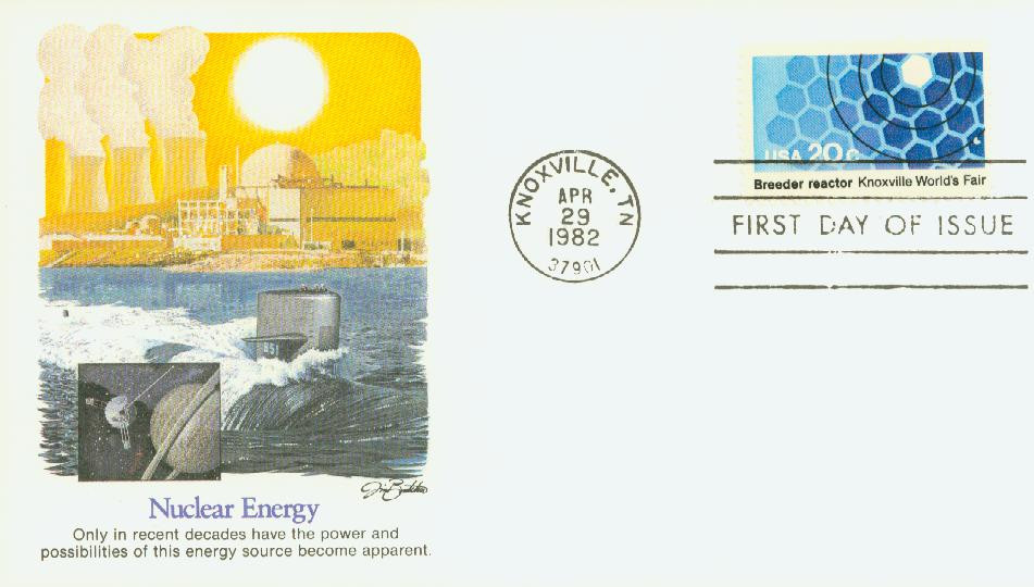 2008 - 1982 20c Knoxville World's Fair: Breeder Reactor - Mystic