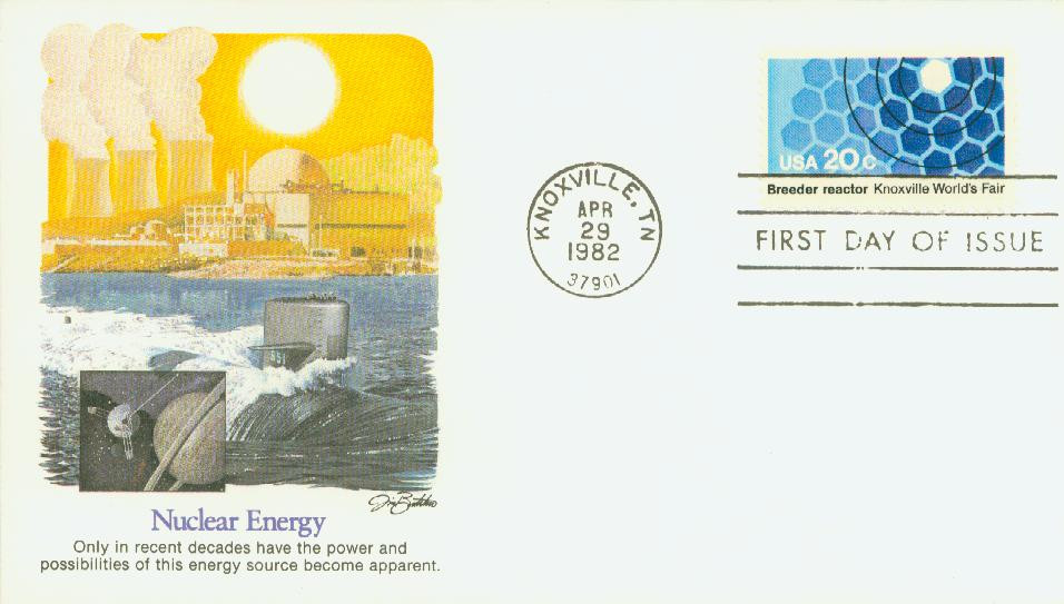 2008 - 1982 20c Knoxville World's Fair: Breeder Reactor - Mystic