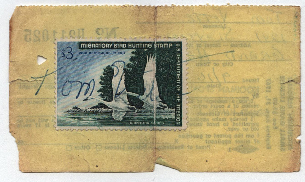 702659 -- Federal Duck on License -- Used Stamp(s)