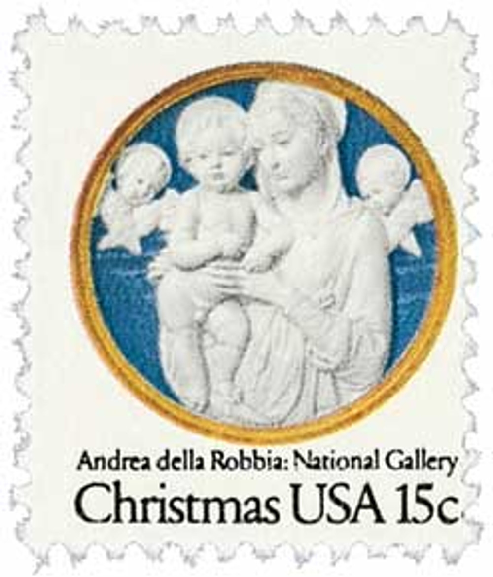 1768 - 1978 15c Madonna & Child Sculpture - Mystic Stamp Company