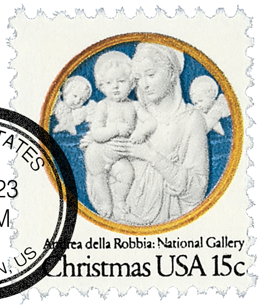 1768 - 1978 15c Madonna & Child Sculpture - Mystic Stamp Company