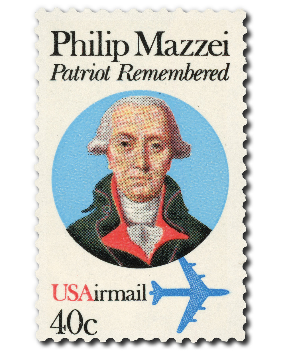 C98 - 1980 40c Philip Mazzei, Perf. 11 - Mystic Stamp Company