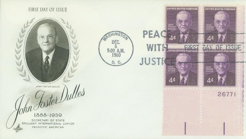 1172 - 1960 4c John Foster Dulles - Mystic Stamp Company