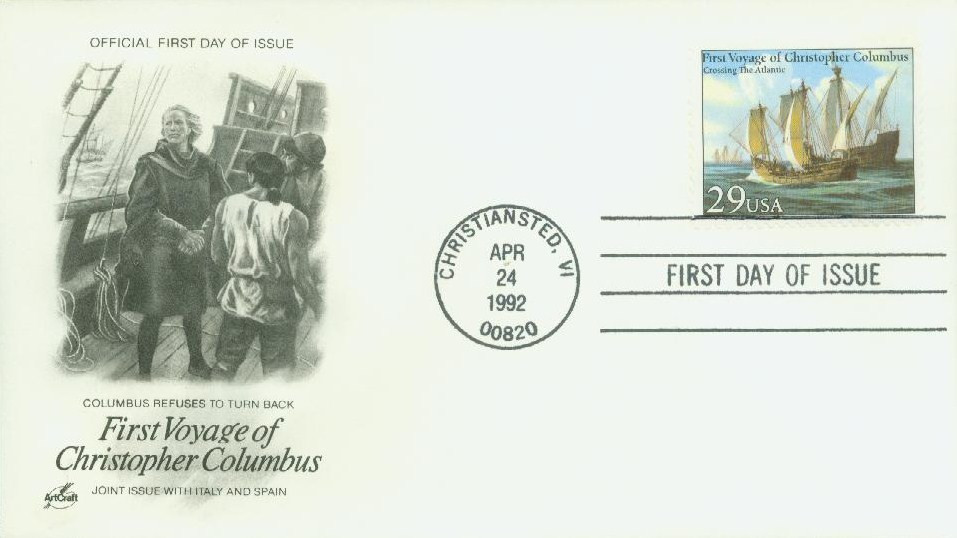 2621 - 1992 29c Voyage of Columbus: Crossing the Atlantic - Mystic