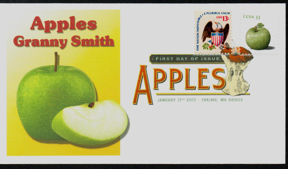 4729 - 2013 33c Apples, Granny Smith - Mystic Stamp Company