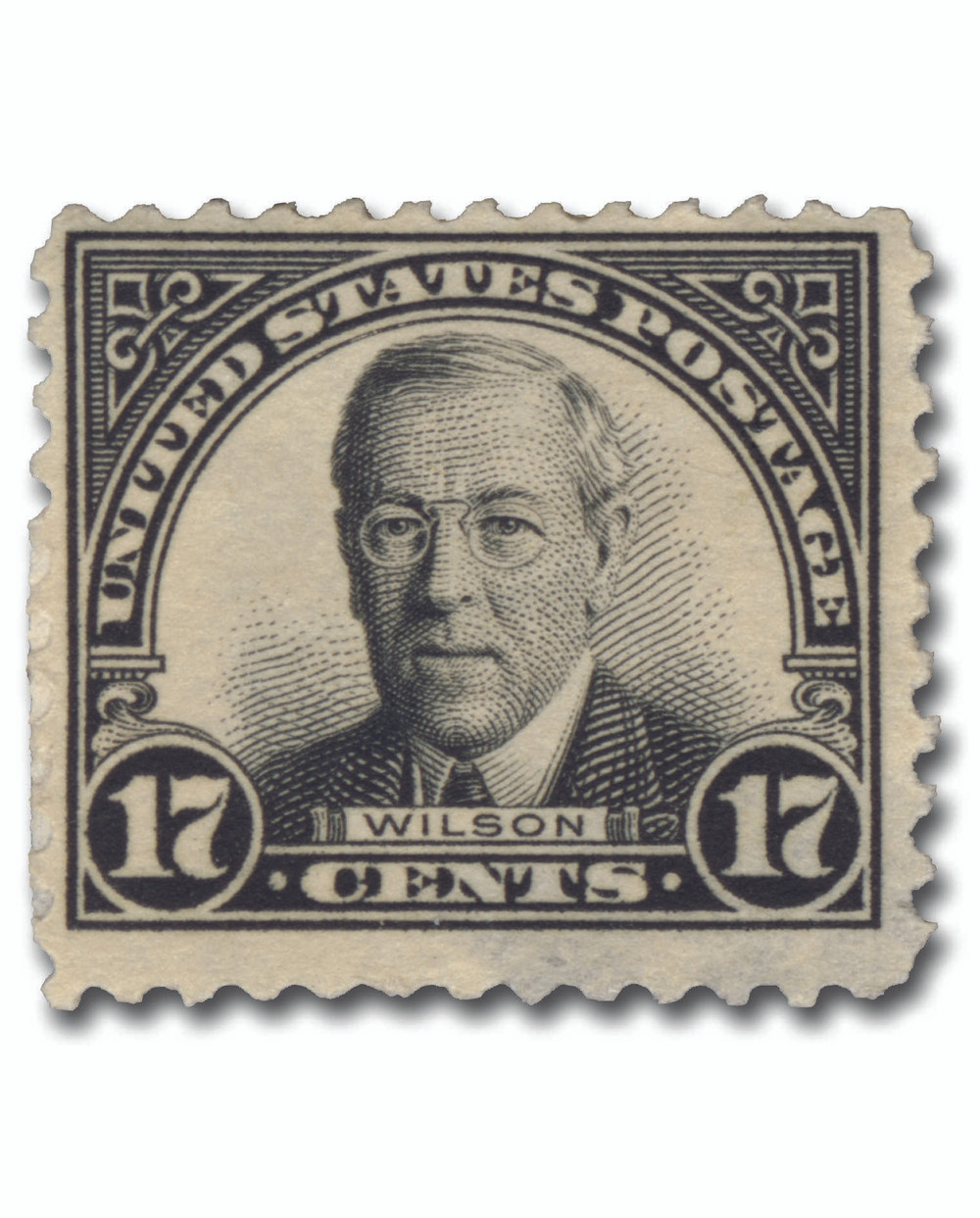 623 - 1925 17c Woodrow Wilson, Black, Perf. 11 - Mystic Stamp Company