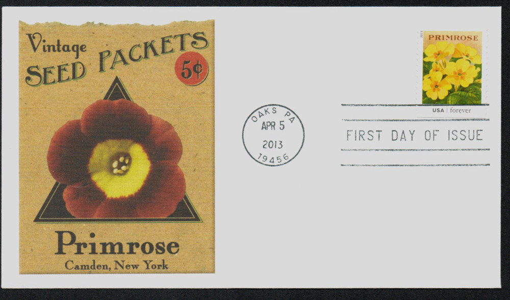 4763 - 2013 First-Class Forever Stamp - Vintage Seed Packets