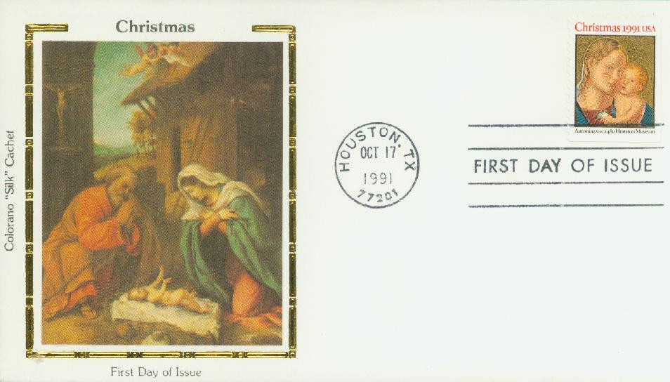 2578 - 1991 29c Madonna & Child - Mystic Stamp Company