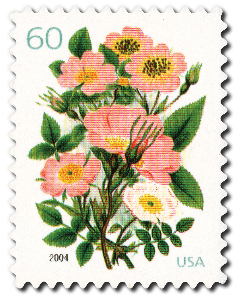 3837 - 2004 37c Wedding Series: Garden Botanical - Mystic Stamp