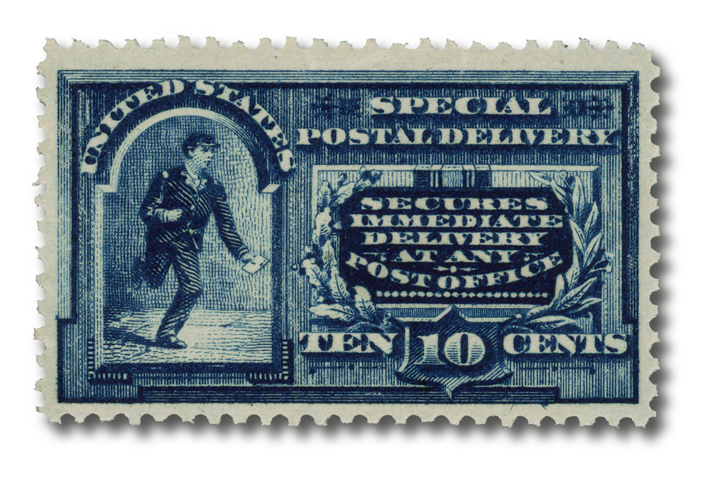 Special 40s US.NAVY N-1 硫黄島 ステンシル 38 激レア E5 - 1895 10c Special Delivery, Messenger Running, Blue, Per. 12