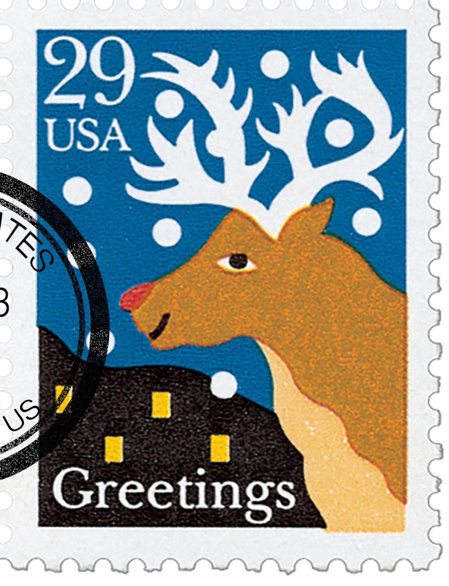2792 - 1993 29c Christmas Greetings: Reindeer - Mystic Stamp