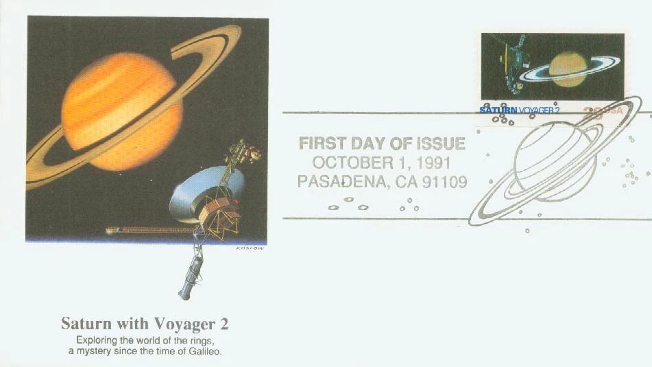 2574 - 1991 29c Space Exploration: Saturn - Mystic Stamp Company