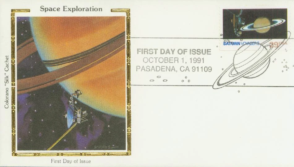 2574 - 1991 29c Space Exploration: Saturn - Mystic Stamp Company