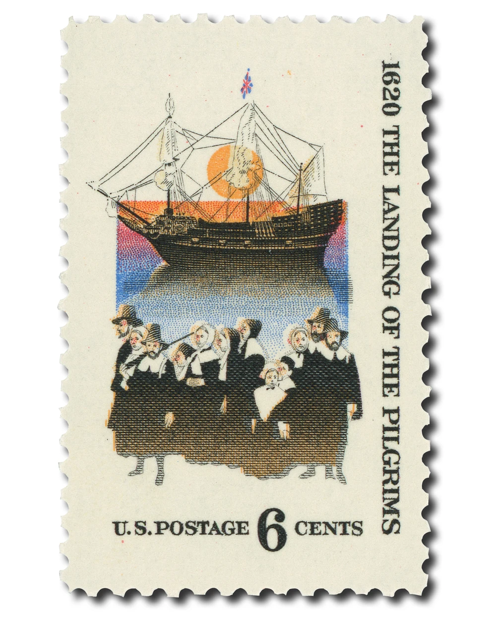 1420 - 1970 6c The Landing of the Pilgrims - Mystic Stamp Company