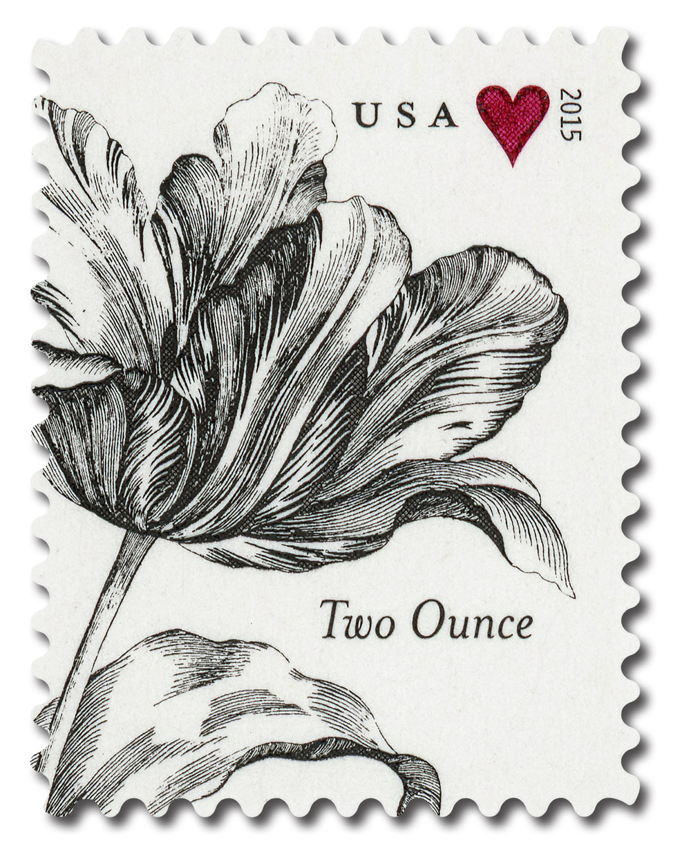 5002 - 2015 71c Wedding Series: Vintage Tulip - Mystic Stamp Company