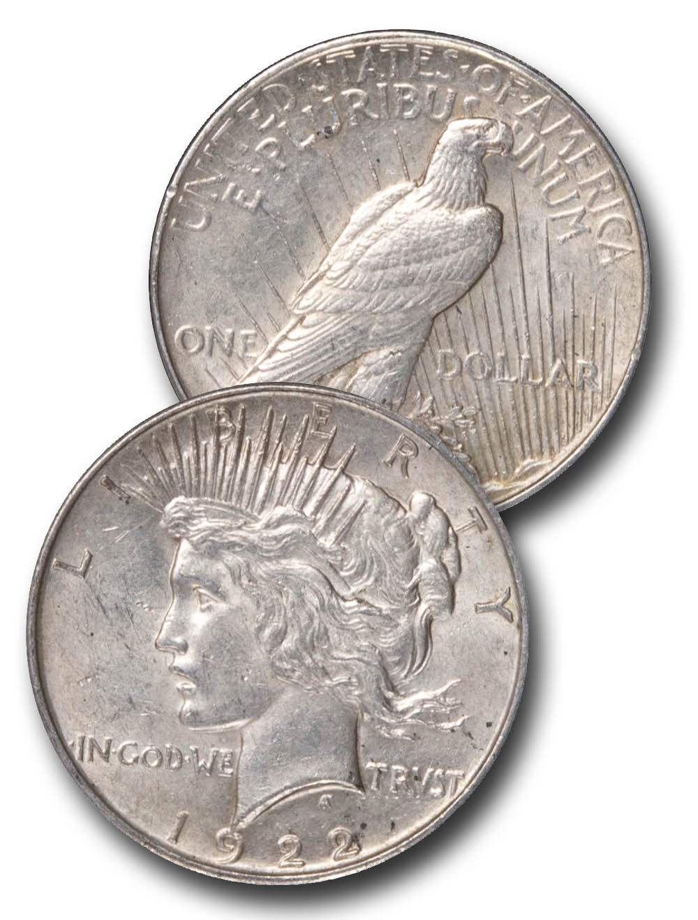 1922年 アメリカ ピースダラー（Peace Dollar）本物保障 1922年 アメリカ ピースダラー（Peace Dollar）本物保障 - メルカリ