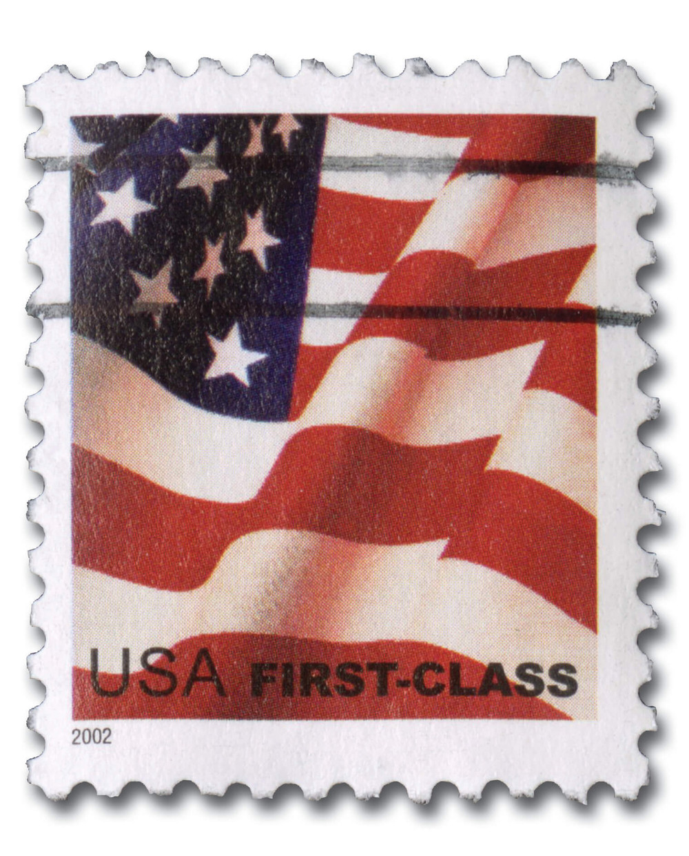 3620 - 2002 37c Flag, Non-Denominated, Perf. 11.25 x 11 - Mystic