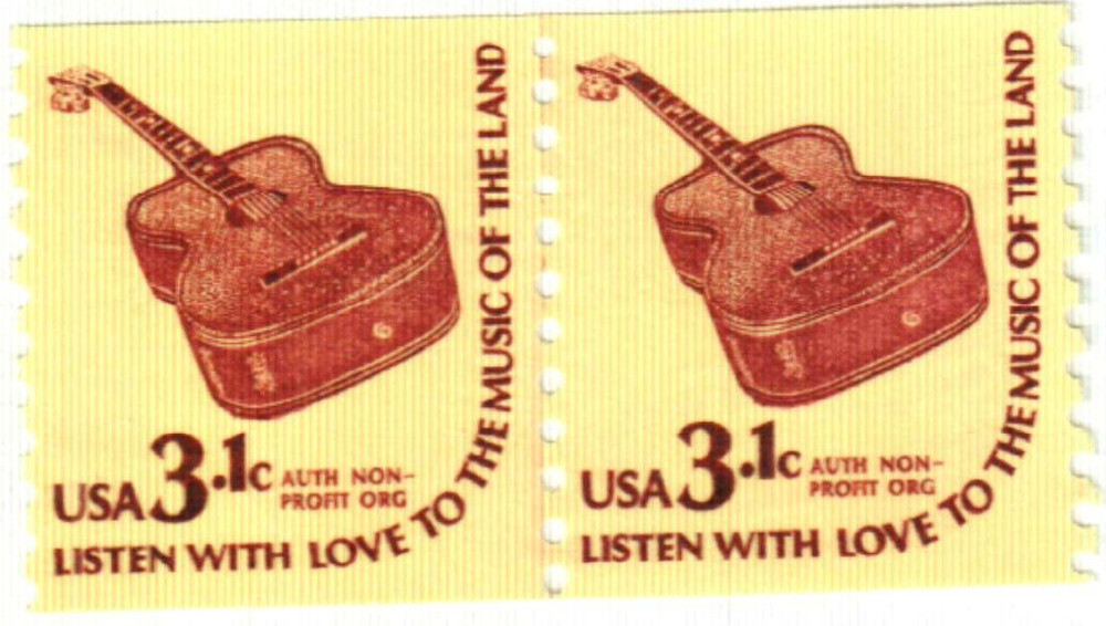 stamps 3.1～ 1613 - 1979 3.1c Americana Series: Guitar - Mystic Stamp Company