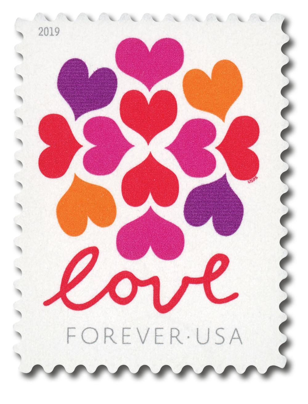 5339 - 2019 First-Class Forever Stamp - Love Series: Heart