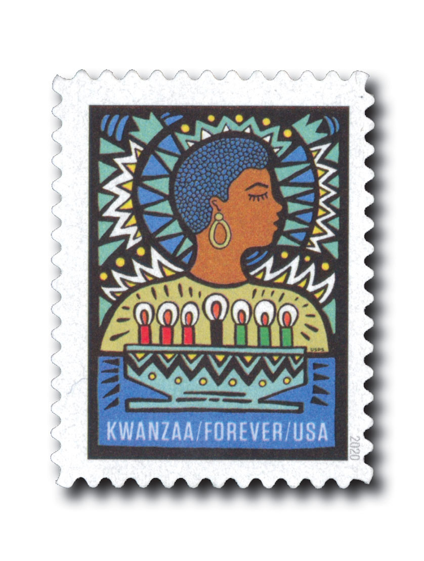 5531 - 2020 First-Class Forever Stamp - Kwanzaa - Mystic Stamp Company