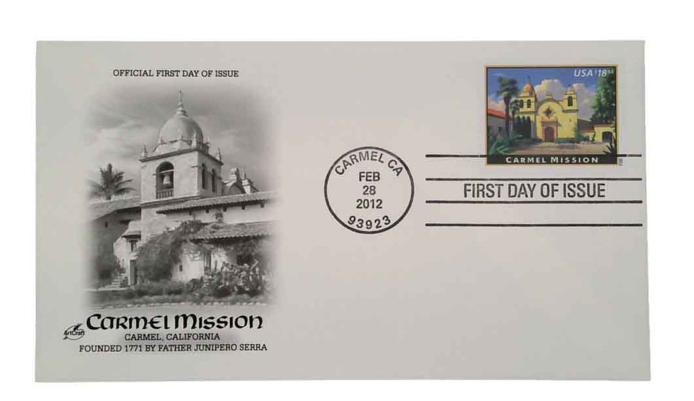 4650 - 2012 $18.95 Carmel Mission, Express Mail - Mystic Stamp Company