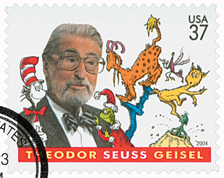 3835 - 2004 37c Dr. Seuss - Mystic Stamp Company