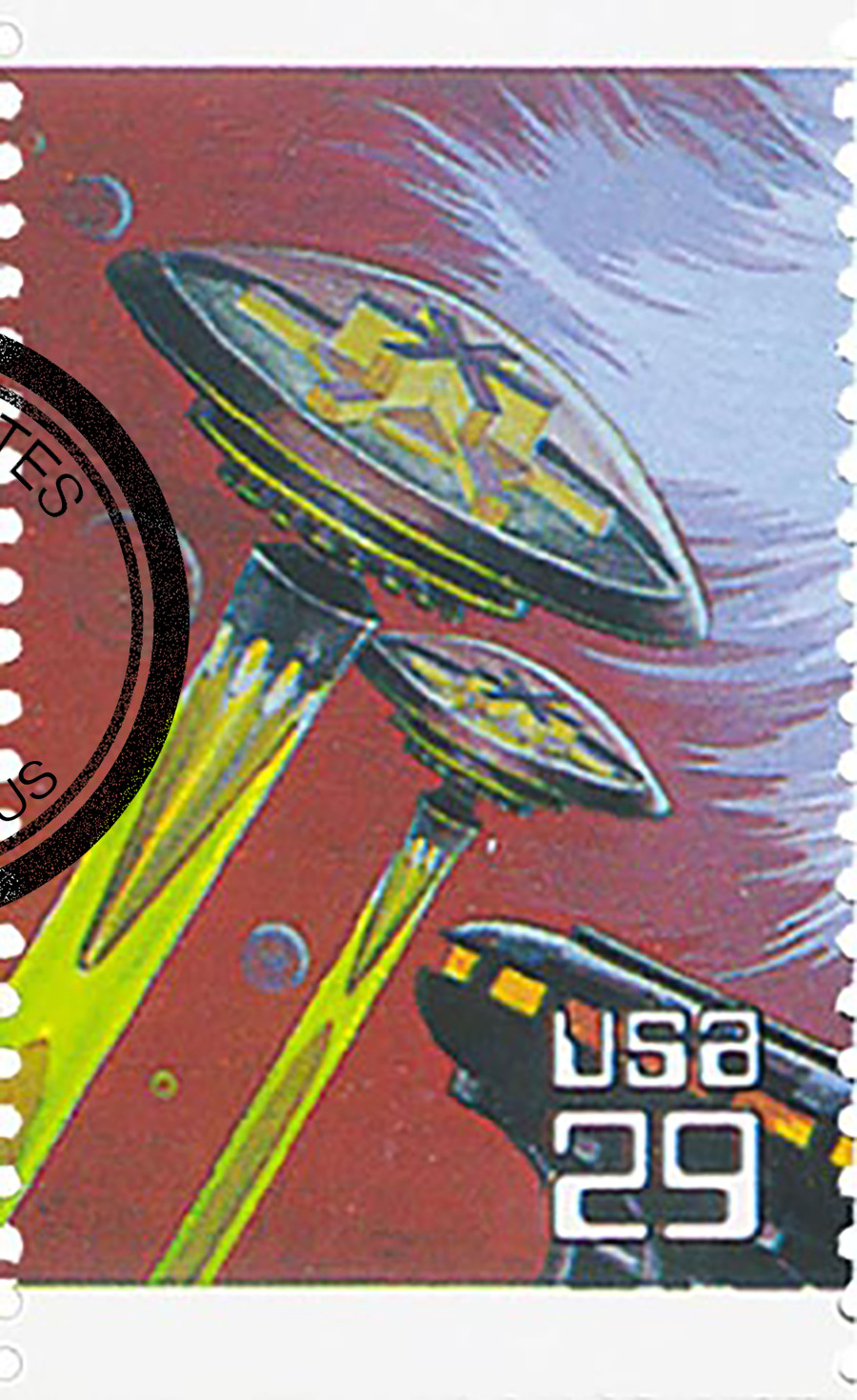 日本未発売【BIG BANG 8周年記念 Official Stamp】 中国版 2742 - 1993 29c Space Fantasy: Flying Saucers - Mystic Stamp Company