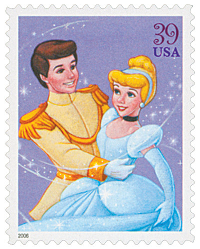 4026 - 2006 39c The Art of Disney: Romance - Cinderella & Prince