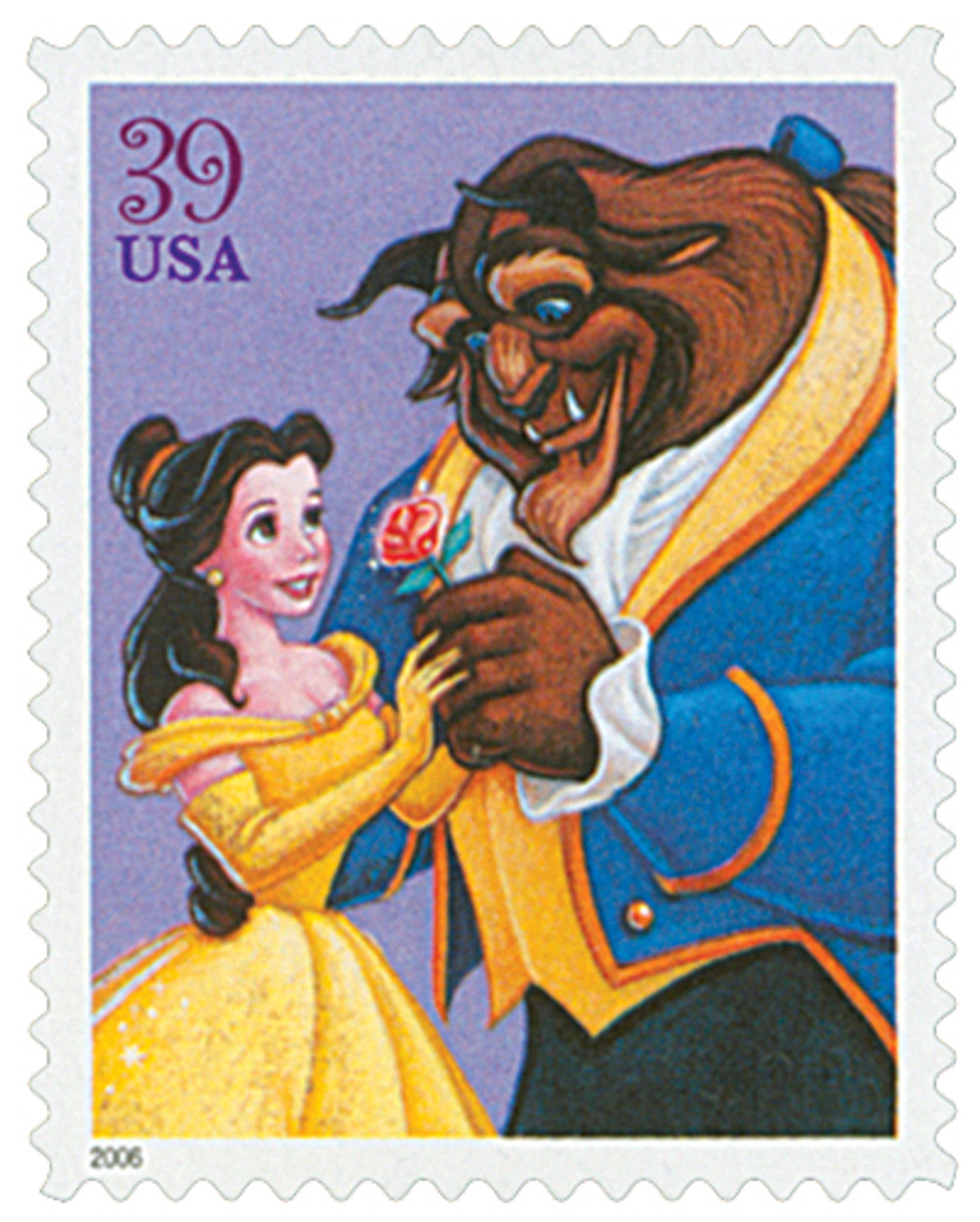 4027 - 2006 39c The Art of Disney Romance: Beauty and the