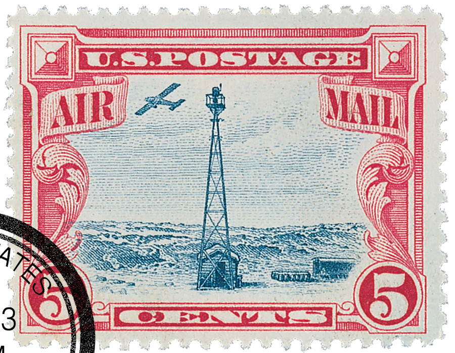 C11 - 1928 5c Beacon on Rocky Mountains - Mystic Stamp Company