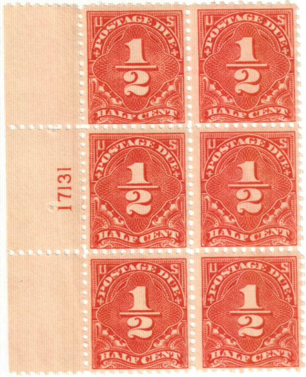 J68 - 1925 ½c Postage Due, Dull Red, Perf. 11, Unwatermarked  display picture 1