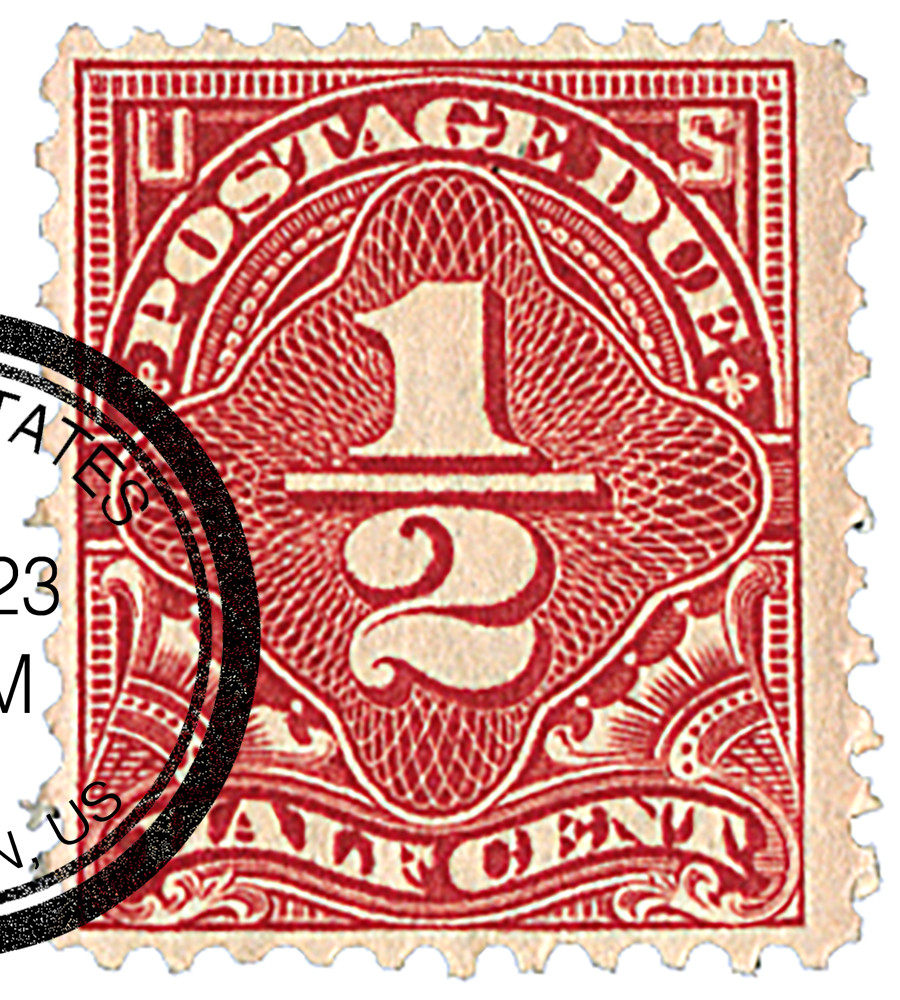 J68 - 1925 ½c Postage Due, Dull Red, Perf. 11, Unwatermarked  display picture 1