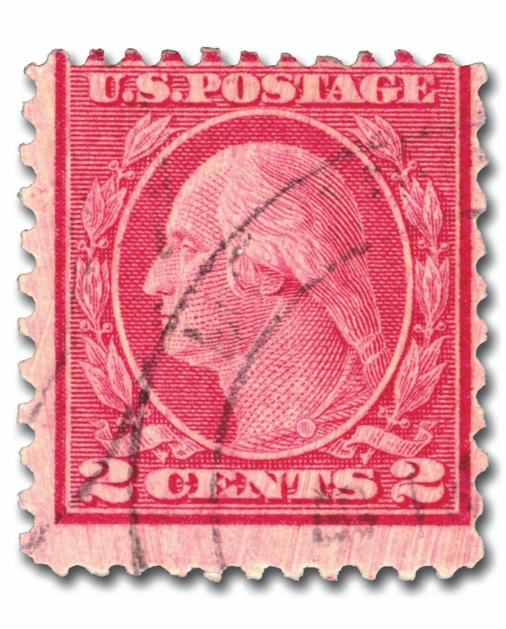 540 - 1919 2c Washington, Carmine Rose, Unwatermarked, Type III