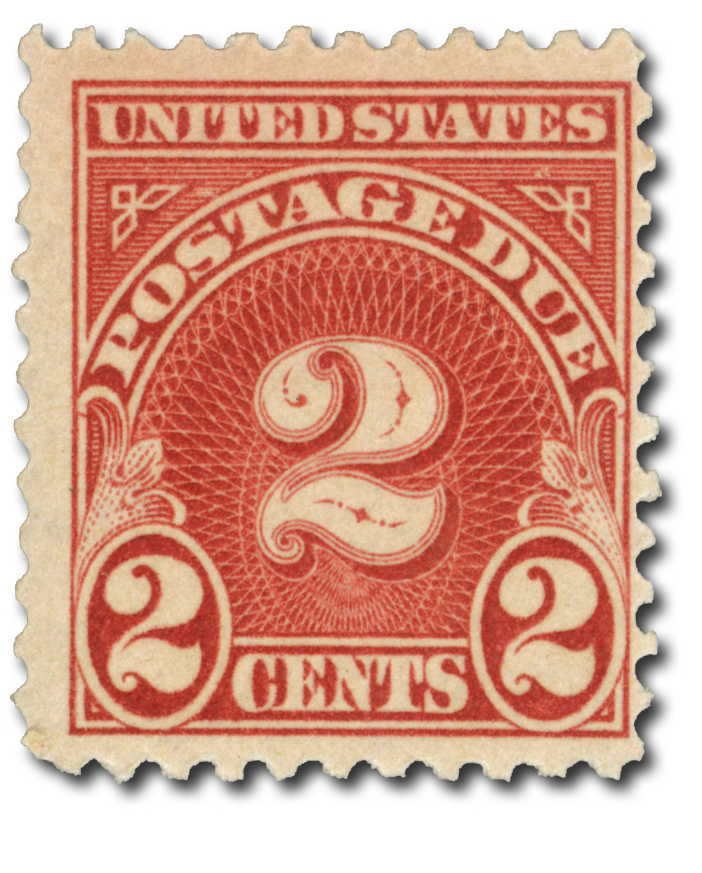 J71 - 1930 2c Postage Due, Carmine, Perf. 11, Unwatermarked