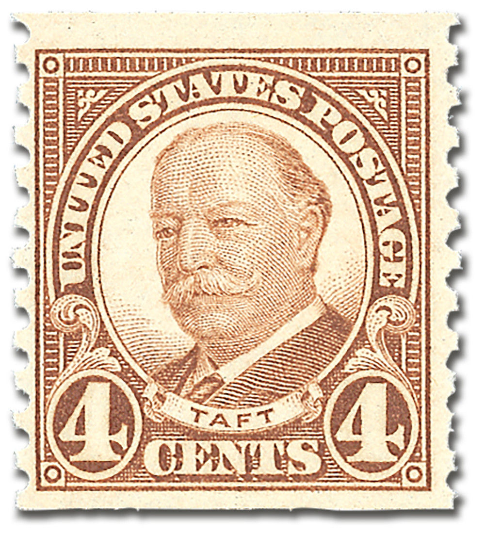 687 - 1930 4c William H. Taft, Brown, Perf. 10 Vertically - Mystic