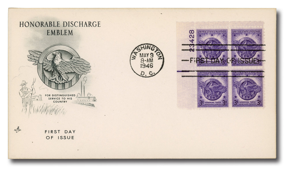 切手3 940 - 1946 3c US Armed Forces: Veterans of World War II - Mystic