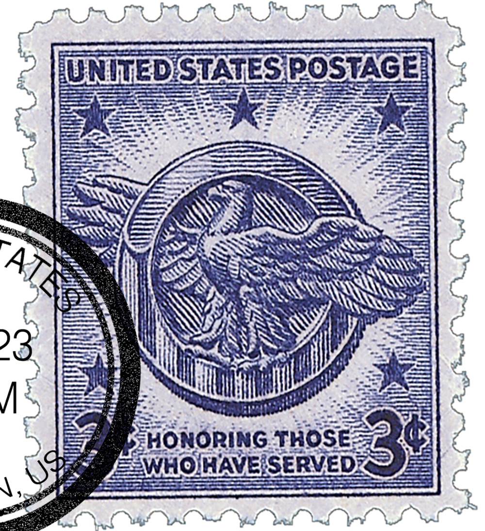 940 - 1946 3c US Armed Forces: Veterans of World War II