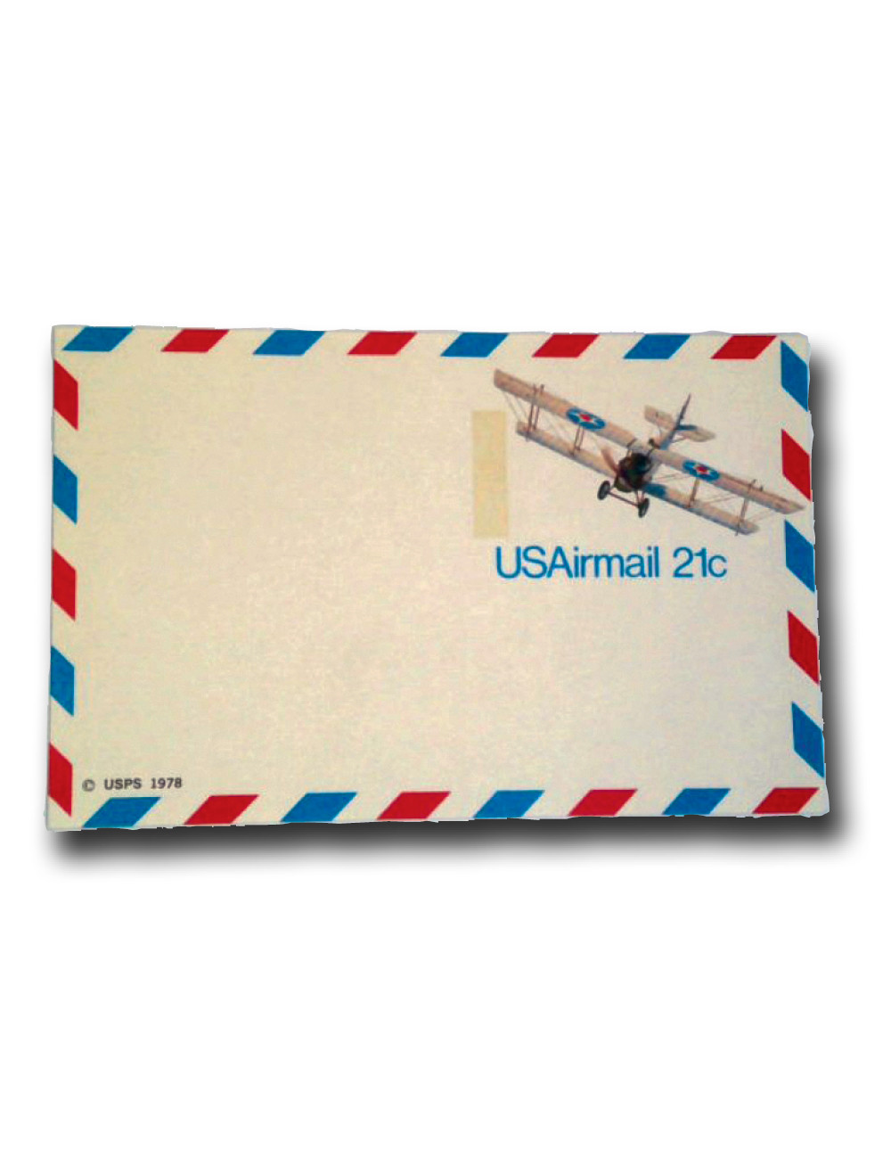 UXC17 - 1978 21c Air Mail Postal Card, Curtiss Jenny - Mystic
