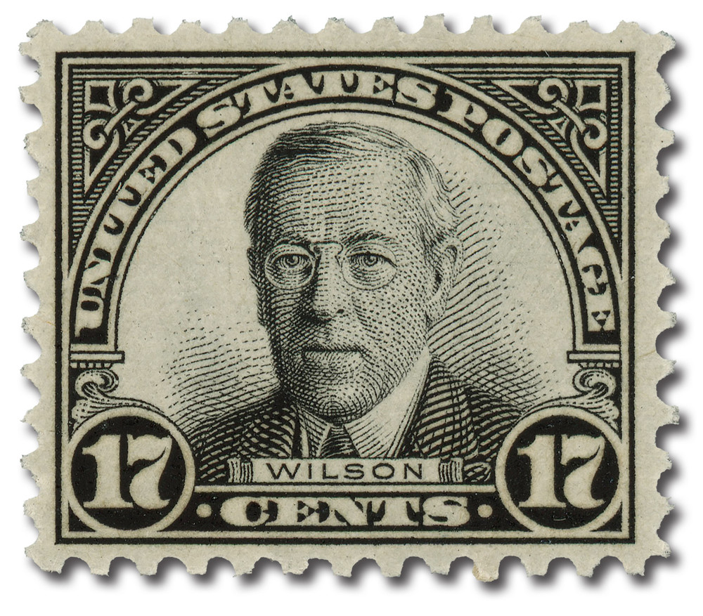 697 - 1931 17c Woodrow Wilson, Black, Perf. 10.5x11 - Mystic Stamp