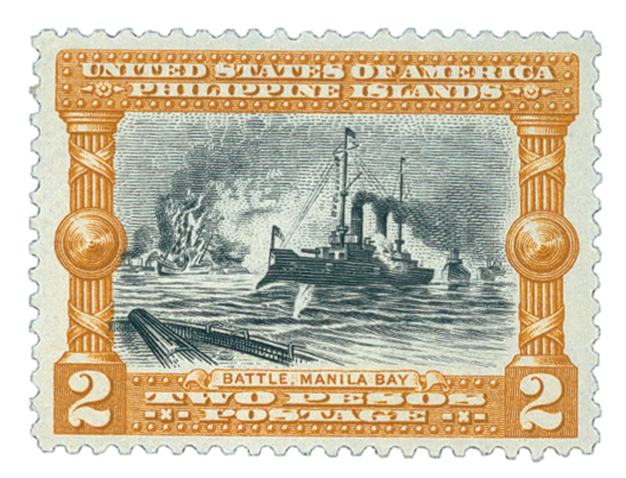 PH394 - 1935 2p Battle of Manila Bay, Bister Brown & Black