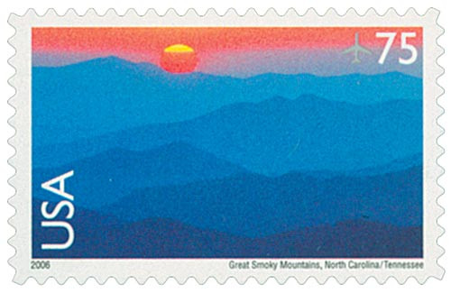 C140 - 2006 75c Scenic American Landscapes, Great Smokey Mountains