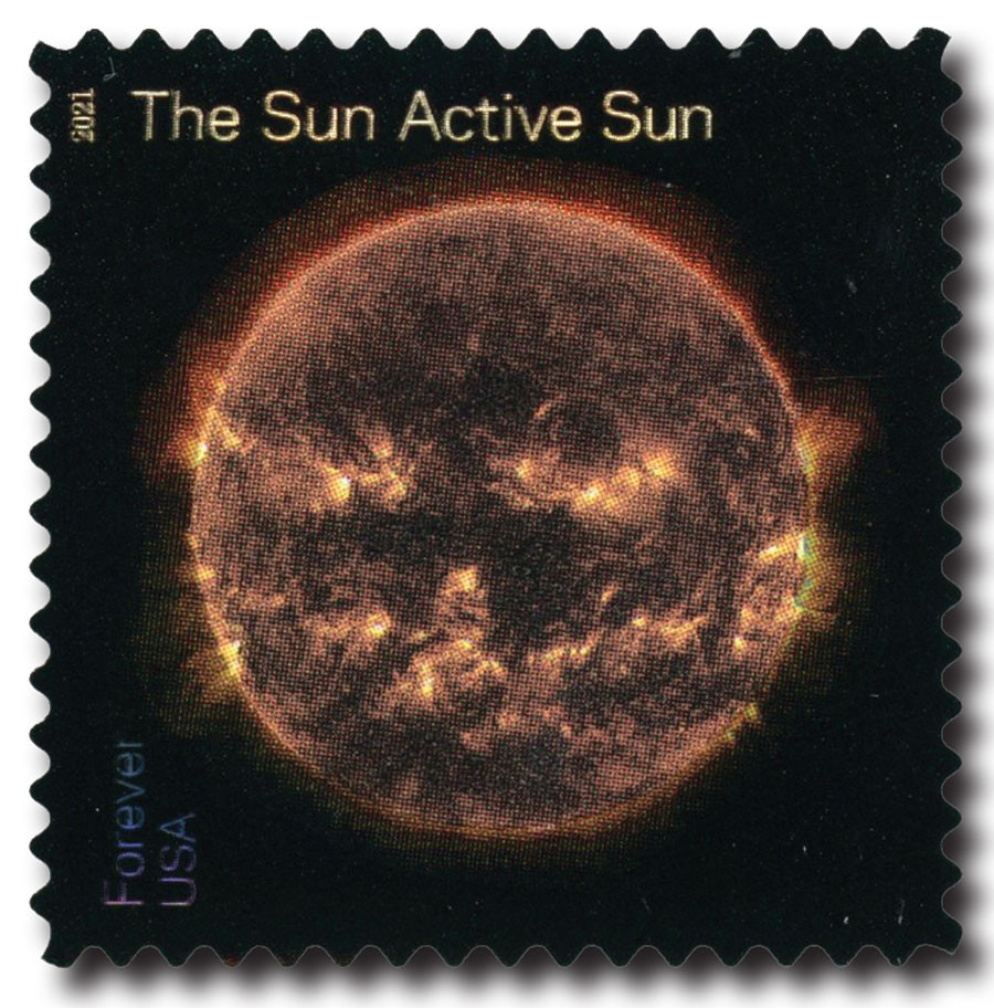 5601 - 2021 First-Class Forever Stamp - Sun Science: Active Sun