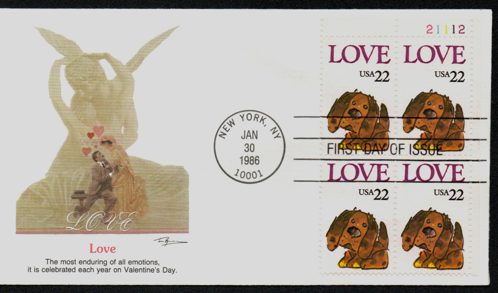 311278 -- Fleetwood First Day Cover (Plate Block) -- First Day Cover