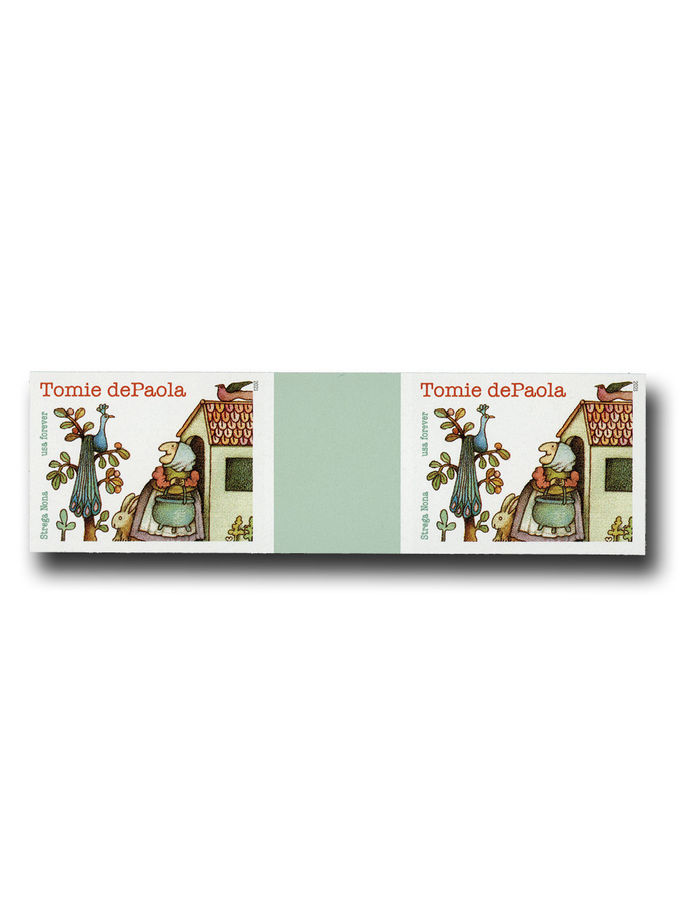 1433229 -- Mint Imperf Vert. Gutter Pair -- Mint Stamp(s)