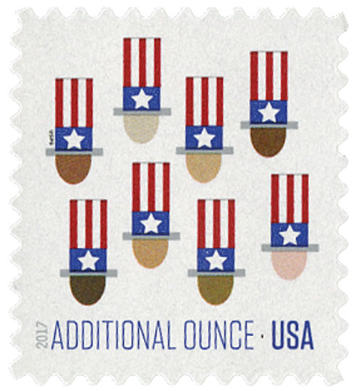 5174 - 2017 21c Uncle Sam's Hat - Mystic Stamp Company